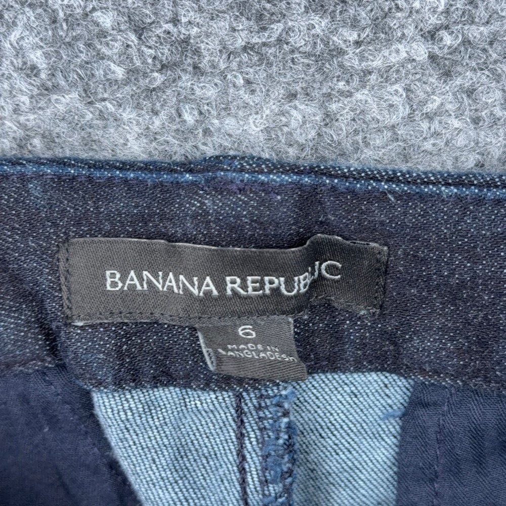 Banana Republic Avery Women's Dark Navy Denim Trousers - Picture 5 of 9